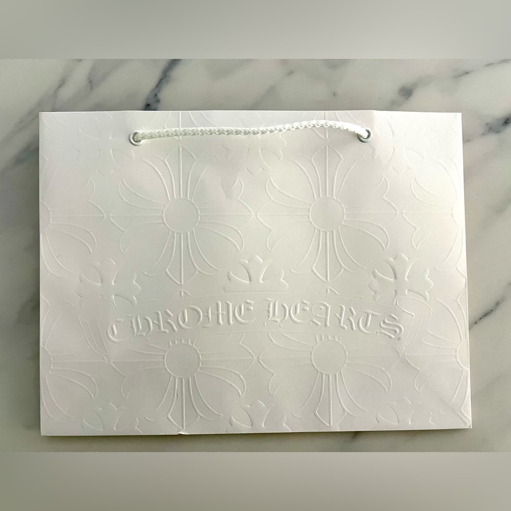Chrome Hearts Medium / large White Gift shopping Bag